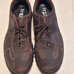 Tribeca Men's Casual Hiking Leather Shoe Used Once Size in Brown size 11 US